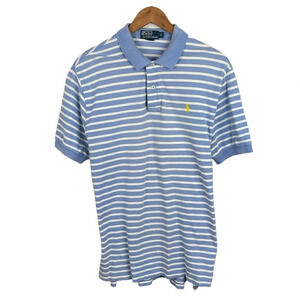 PO609 Mens Polo Ralph Lauren Designer Striped Preppy Polo Shirt XL